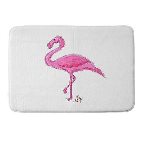 Madart Inc. Pinkest Flamingo Memory Foam Bath Mat
