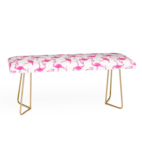 Madart Inc. Pinkest Flamingo Bench