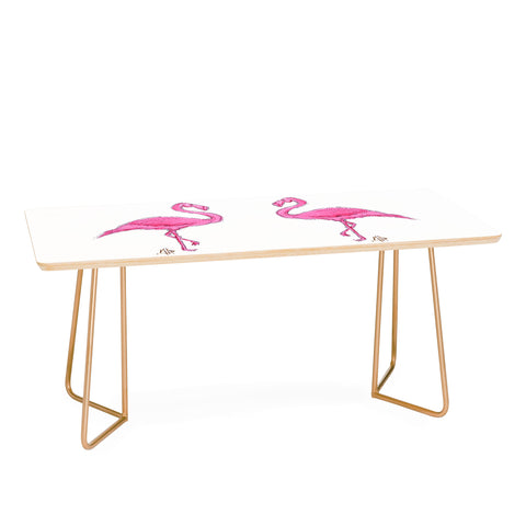 Madart Inc. Pinkest Flamingo Coffee Table