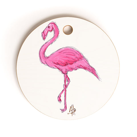 Madart Inc. Pinkest Flamingo Cutting Board Round