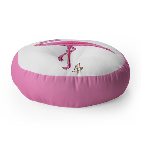 Madart Inc. Pinkest Flamingo Floor Pillow Round