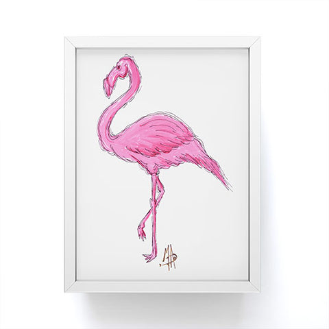Madart Inc. Pinkest Flamingo Framed Mini Art Print