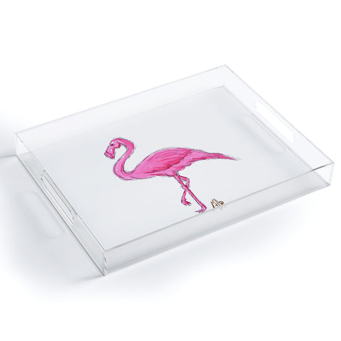 Madart Inc. Pinkest Flamingo Acrylic Tray