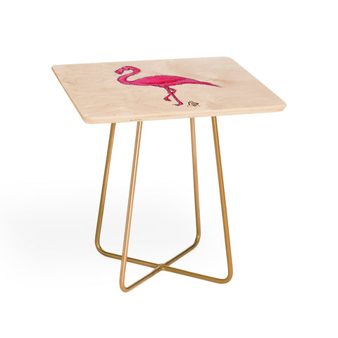 Madart Inc. Pinkest Flamingo Side Table