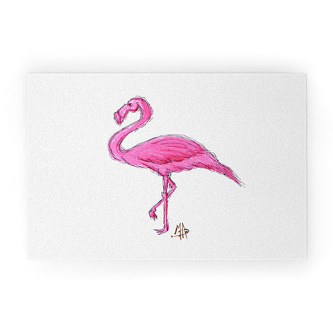 Madart Inc. Pinkest Flamingo Welcome Mat