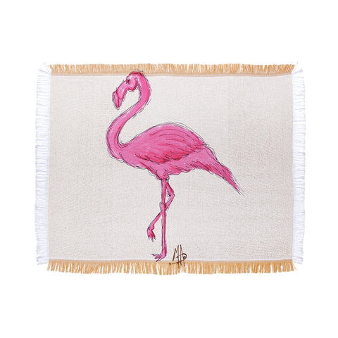 Madart Inc. Pinkest Flamingo Throw Blanket