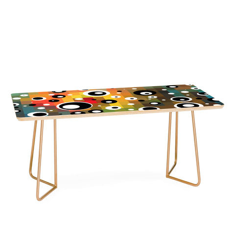 Madart Inc. Polka Dots Glorious Colors Coffee Table