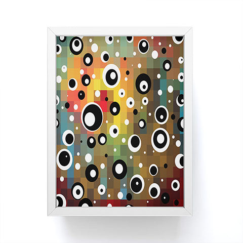 Madart Inc. Polka Dots Glorious Colors Framed Mini Art Print