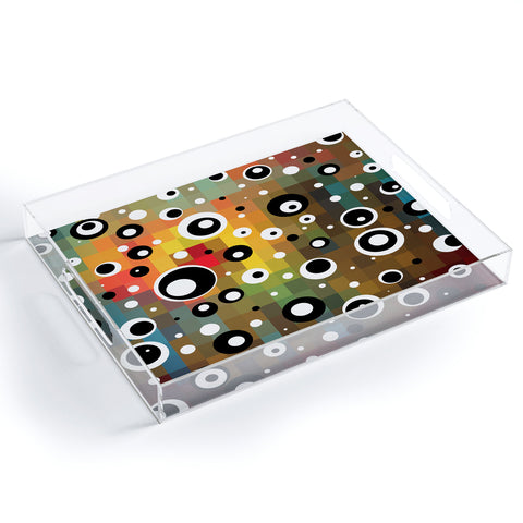 Madart Inc. Polka Dots Glorious Colors Acrylic Tray