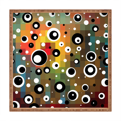 Madart Inc. Polka Dots Glorious Colors Square Tray