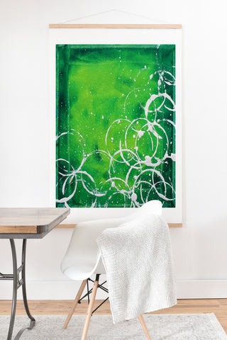 Madart Inc. Richness Of Color Green Art Print And Hanger