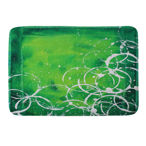 Madart Inc. Richness Of Color Green Memory Foam Bath Mat