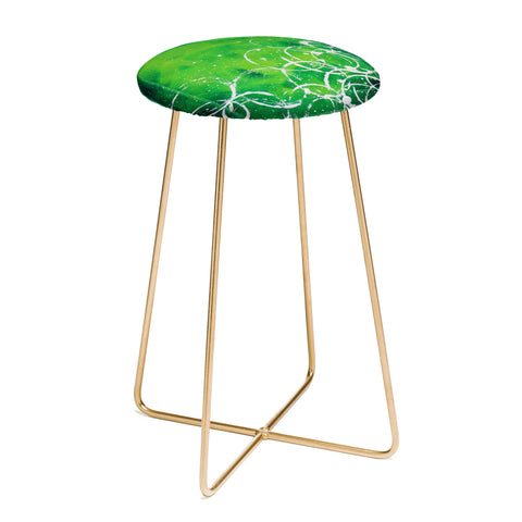 Madart Inc. Richness Of Color Green Counter Stool