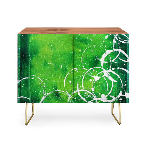 Madart Inc. Richness Of Color Green Credenza