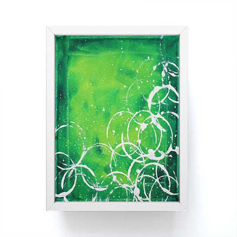 Madart Inc. Richness Of Color Green Framed Mini Art Print