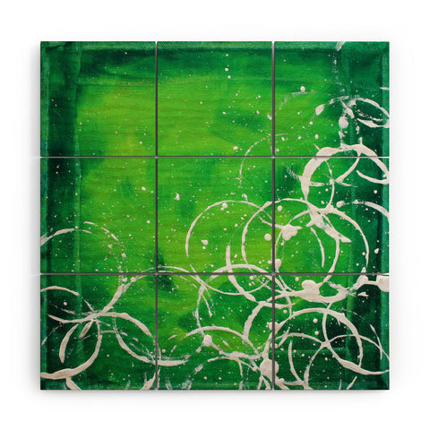 Madart Inc. Richness Of Color Green Wood Wall Mural