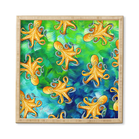 Madart Inc. Sea of Whimsy Octopus Pattern Framed Wall Art
