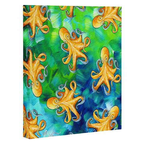 Madart Inc. Sea of Whimsy Octopus Pattern Art Canvas