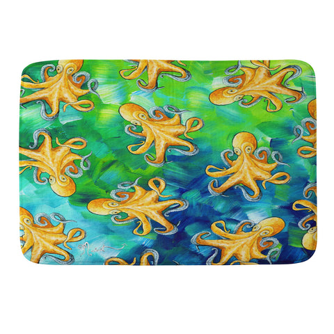 Madart Inc. Sea of Whimsy Octopus Pattern Memory Foam Bath Mat