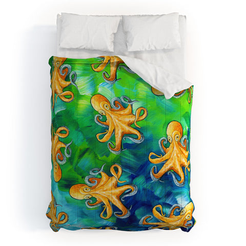 Madart Inc. Sea of Whimsy Octopus Pattern Comforter