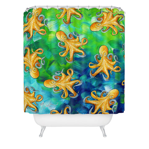 Madart Inc. Sea of Whimsy Octopus Pattern Shower Curtain