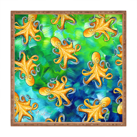 Madart Inc. Sea of Whimsy Octopus Pattern Square Tray