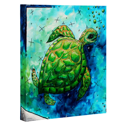 Madart Inc. Sea of Whimsy Sea Turtle Art Canvas