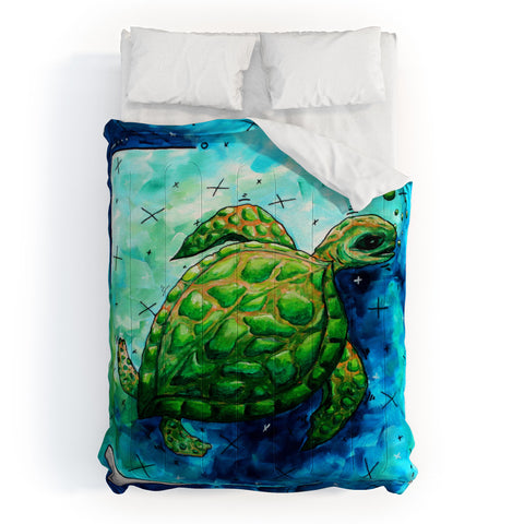 Madart Inc. Sea of Whimsy Sea Turtle Comforter