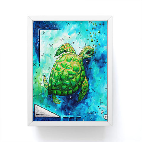 Madart Inc. Sea of Whimsy Sea Turtle Framed Mini Art Print