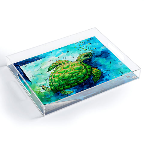 Madart Inc. Sea of Whimsy Sea Turtle Acrylic Tray