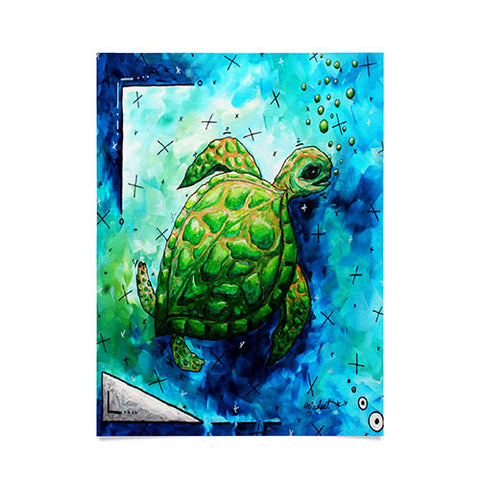 Madart Inc. Sea of Whimsy Sea Turtle Poster