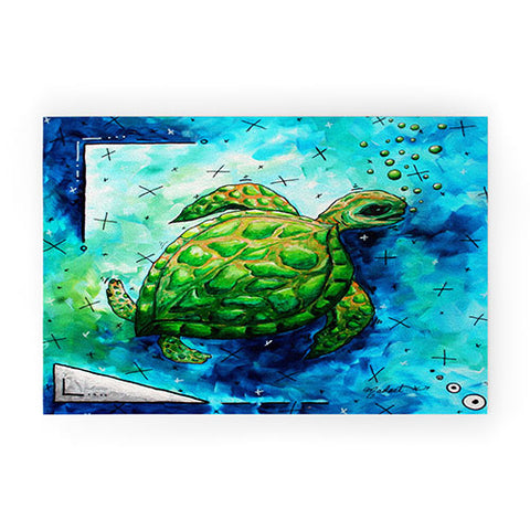 Madart Inc. Sea of Whimsy Sea Turtle Welcome Mat