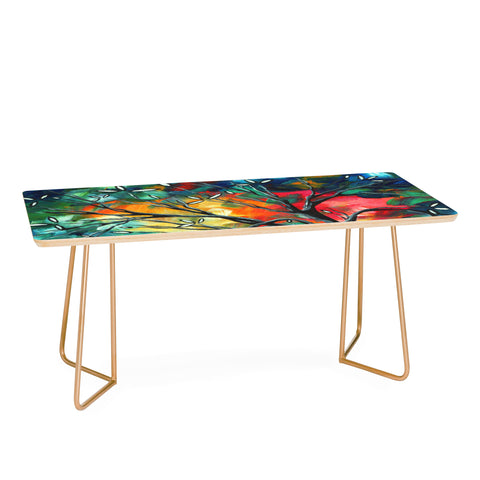 Madart Inc. Spring Blossoms Coffee Table