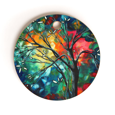 Madart Inc. Spring Blossoms Cutting Board Round