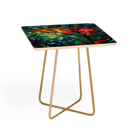 Madart Inc. Spring Blossoms Side Table