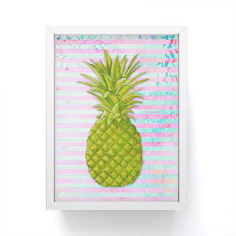 Madart Inc. Striped Pineapple Framed Mini Art Print