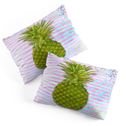 Madart Inc. Striped Pineapple Pillow Shams