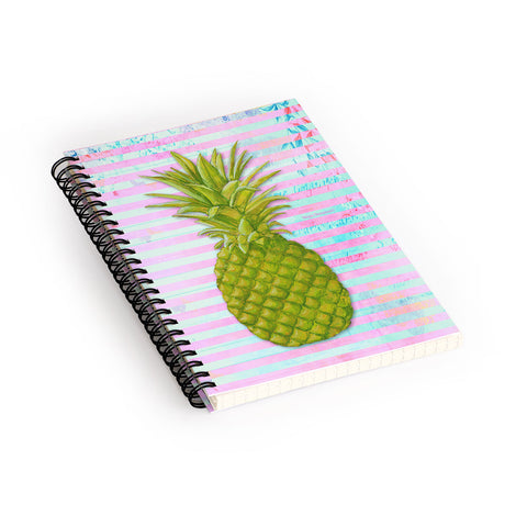 Madart Inc. Striped Pineapple Spiral Notebook
