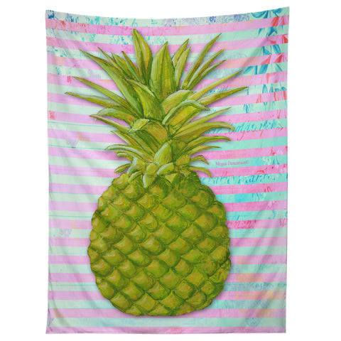 Madart Inc. Striped Pineapple Tapestry