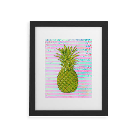 Madart Inc. Striped Pineapple Framed Art Print