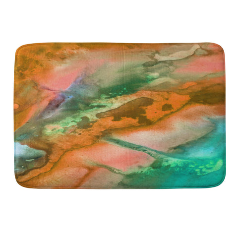 Madart Inc. The Beauty of Color Orange Memory Foam Bath Mat
