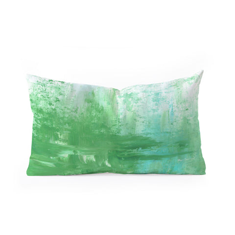 Madart Inc. The Fire Within Minty Oblong Throw Pillow
