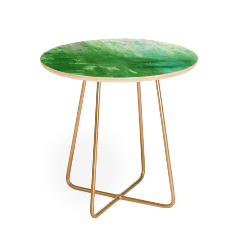 Madart Inc. The Fire Within Minty Round Side Table