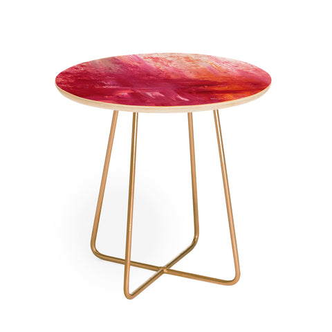 Madart Inc. The Fire Within Round Side Table
