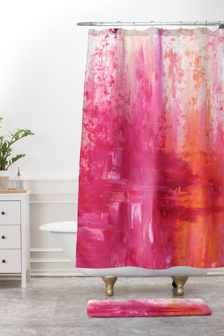 Madart Inc. The Fire Within Shower Curtain And Mat