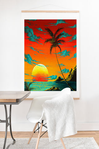Madart Inc. Tropical Burn Art Print And Hanger