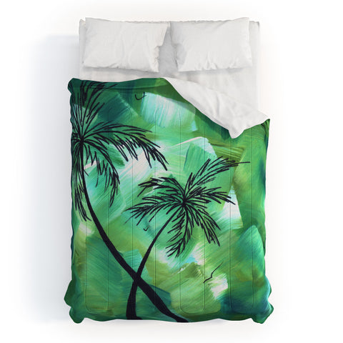 Madart Inc. Tropical Dance Palms Comforter