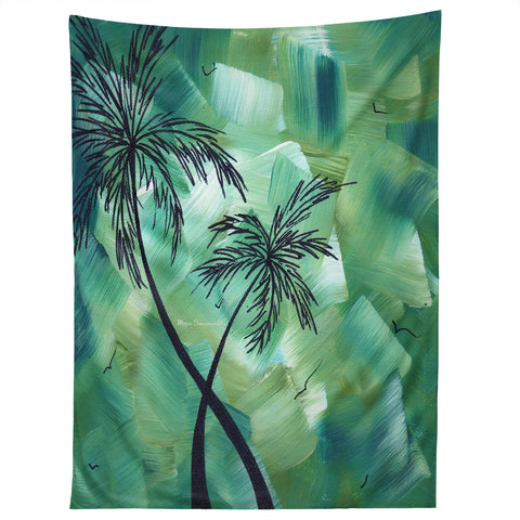 Madart Inc. Tropical Dance Palms Tapestry