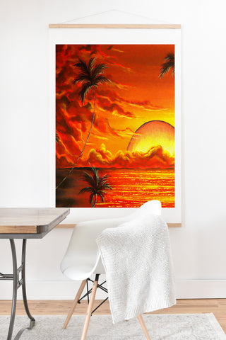 Madart Inc. Tropical Energy Art Print And Hanger