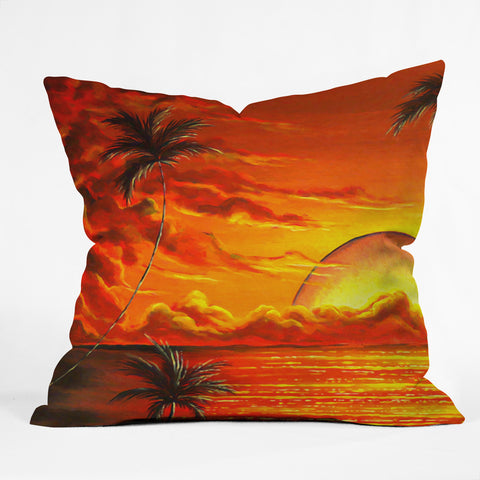 Madart Inc. Tropical Energy Outdoor Throw Pillow